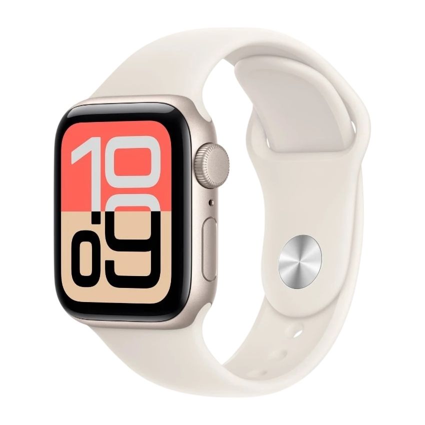 Apple Watch SE 3 GPS 40 mm Branco com Pulseira Desportiva Branco M/L
